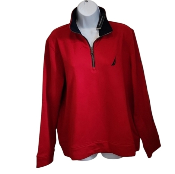 NWT Nautica 1/4 Zip Fleece Pullover - Picture 1 of 6